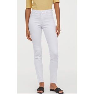 White Skinny Ankle Jeans